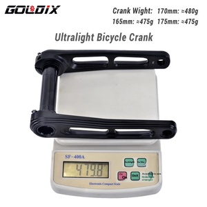 GOLDIX Manivelle de vélo ultralégère 170/175 mm en alliage d'aluminium BSA BB92 pour vélo de route, VTT et gravier, avec plateau <span class=keywords><strong>50</strong></span>-34T pour chaîne Sram - Product Image 3