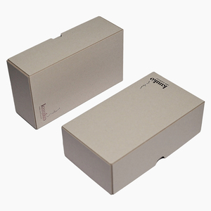 Đơn giản nhưng sang trọng biểu tượng tùy chỉnh lá vàng dập nổi bảng màu xám làm bằng tay có thể tháo rời nắp cứng nhắc bánh và hộp bánh quy - Product Image 2