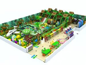 실내 어린이 놀이터 실내 놀이터 소프트웨어 직사각형 놀이 공간 정글 실내 놀이터 정글 테마 - Product Image 5