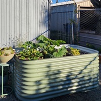 Huizhou Green Giant 32 ''de haut 9N1 Kit de lit de jardin surélevé en métal ondulé galvanisé modulaire jardinière boîte à fleurs pour le jardin