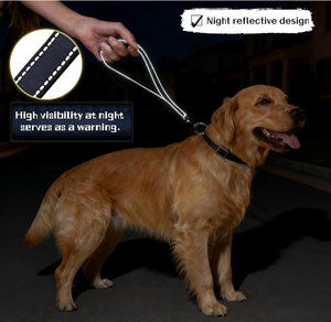 Nylon Solid Reflective <strong>Dog</strong> Training Leash Short Large <strong>Dog</strong> One-Step <strong>Pull</strong> for Labrador Golden Retriever Medium &amp; Large <strong>Dogs</strong> - Product Image 5
