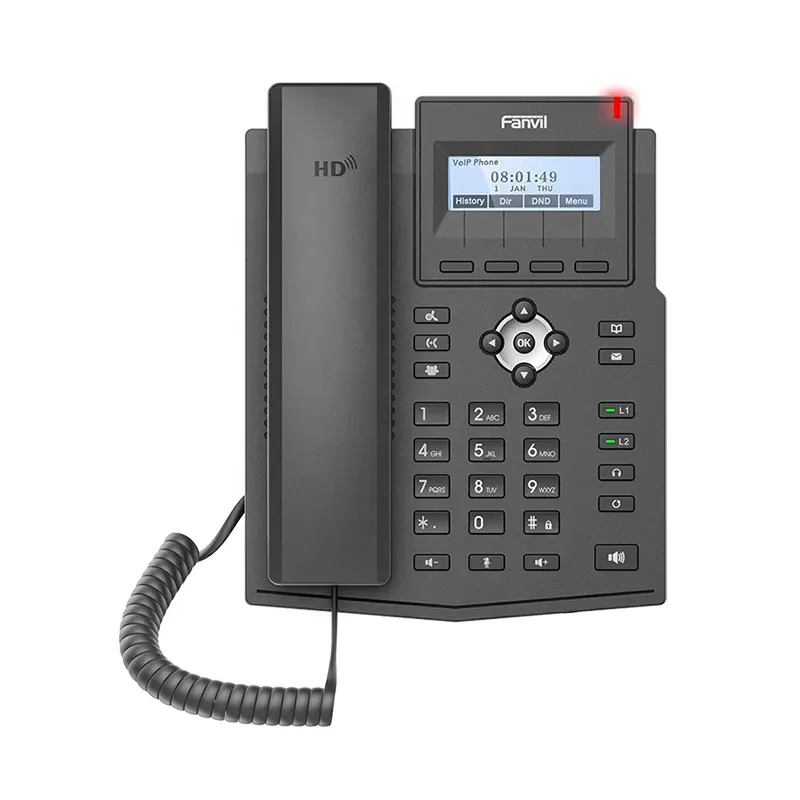 Недорогой профессиональный настольный IP-телефон Fanvil VOIP X1S/X1SP с 2 SIP линиями