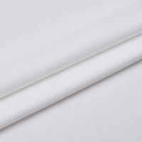 Tissu en maille 100 % polyester léger, respirant, anti-UV, séchage rapide, 140 GSM, teint uni, doux et confortable pour l'extérieur