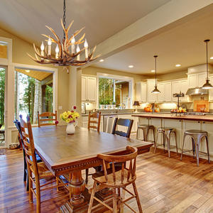 HFBH Lámpara colgante de resina marrón Candelabros Luces Barras de cocina Retro Tradicional Cuerno de ciervo Forma Industrial Vintage Moderno - Product Image 5