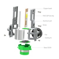 2025 Usine Plug-and-Play 100W 12000lm Canbus D2s D4s Phares LED Xénon à LED Conversion pour Voitures
