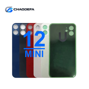 แผงกระจกด้านหลังแบบ OEM ราคาประหยัด ดีไซน์รูใหญ่ สำหรับ iPhone 12 Mini พร้อมฝาหลังแบตเตอรี่และสติกเกอร์กระจกด้านหลัง - Product Image 6