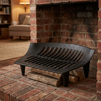 Grille de foyer classique en fonte haute résistance CMC avec support surélevé pour bois de chauffage, pour foyer en briques domestique, approvisionnement direct usine