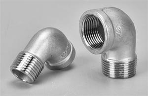 Gomito a 90 Gradi in Acciaio Inox 304 316 Resistente alla Corrosione, Filettatura NPT BSPT BSPP Maschio Femmina - Product Image 4