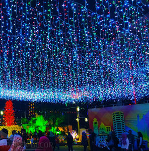 <span class=keywords><strong>Led</strong></span> <span class=keywords><strong>Meteor</strong></span> Shower Icicle đèn giáng sinh trang trí ngoài trời IP65 Mưa Rơi nhỏ giọt sao băng cho Giáng sinh lễ hội - Product Image 4