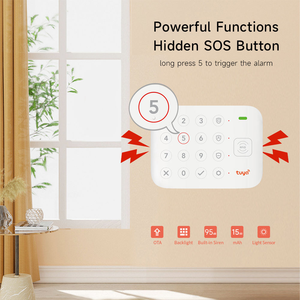 Staniot wifi nhà trộm an ninh Hệ thống báo động không dây 433MHz 4.3 inch Màn hình hiển thị cảm ứng đầy đủ điều khiển - Product Image 5