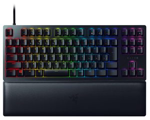 Razer HuntsmanV2テンキーレスゲーミングキーボードサウンドダンパー取り外し可能なダブルショットPBTキーキャップ人間工学に基づいたゲーミングキーボード