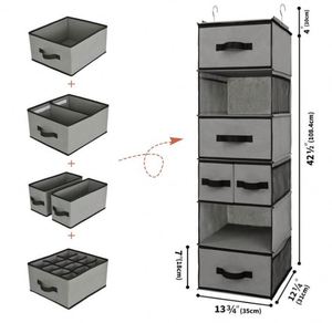 2026 Hanging Closet Organizer and Storage <b>Shelves</b> Wardrobe Clothes Organizer for Closet Storage Organizer - Product Image 2