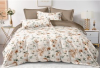Parure de lit de luxe, taille extra large, douce, respirante, résistante aux plis, housse de couette double face en duvet, adaptée à toutes les saisons