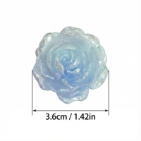 Aksesoris Jepit Rambut Casing Ponsel DIY Romantis Dua Warna Baru Bentuk Mawar Plastik/Resin Tema Bunga Tanaman Teknik Pengecoran Resin