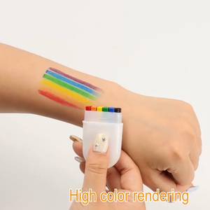 Sport adultes Gay Pride arc-en-ciel visage Crayon <span class=keywords><strong>lesbienne</strong></span> bisexuel ventilateur brosse corps peinture unisexe Cosplay fête maquillage Crayon - Product Image 2