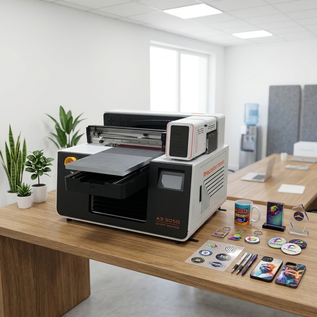Allprint Certified A3 30cm UV Flatbed Printer with Stable Ink System for High Detail Textile Printing