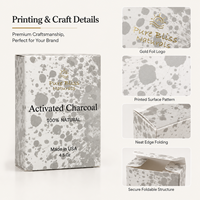 Boîtes à savon biodégradables imprimées avec logo personnalisé, emballages écologiques en papier couché, boîtes pliables pour sérum de soin de la peau