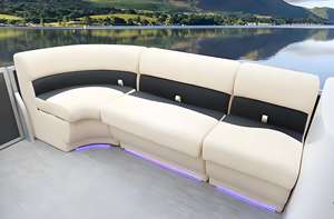 Kinocean Premium 15ft peschereccio con palangari in alluminio leggero pontone barca per spigole alimentate a Diesel lago e fiume - Product Image 5