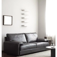 Nouveautés très demandées : Canapé sectionnel classique en cuir et bois massif avec accoudoirs pliables, design vintage, mobilier de luxe pour salons et hôtels