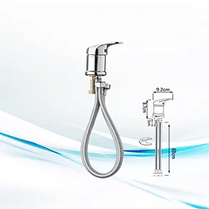 Rubinetto per lavabo soffione doccia lavaggio rubinetto per capelli valvola di miscelazione per salon punch shampoo ciotola per letto o unità di controlavaggio cromato - Product Image 2