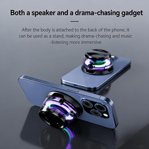 Magnetic for 5.3 Wireless <b>Speaker</b> <b>with</b> Multicolor RGB <b>Light</b> Clock Waterproof Voice Control for Outdoor Use - Product Image 2