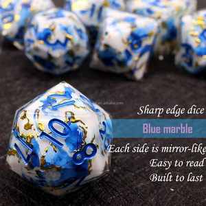 Tùy chỉnh RPG xúc xắc làm bằng tay sắc nét cạnh xúc xắc cho hội đồng quản trị trò chơi vai trò chơi bảng nhựa DND xúc xắc thiết lập đa diện DND Gift-L21 - Product Image 5