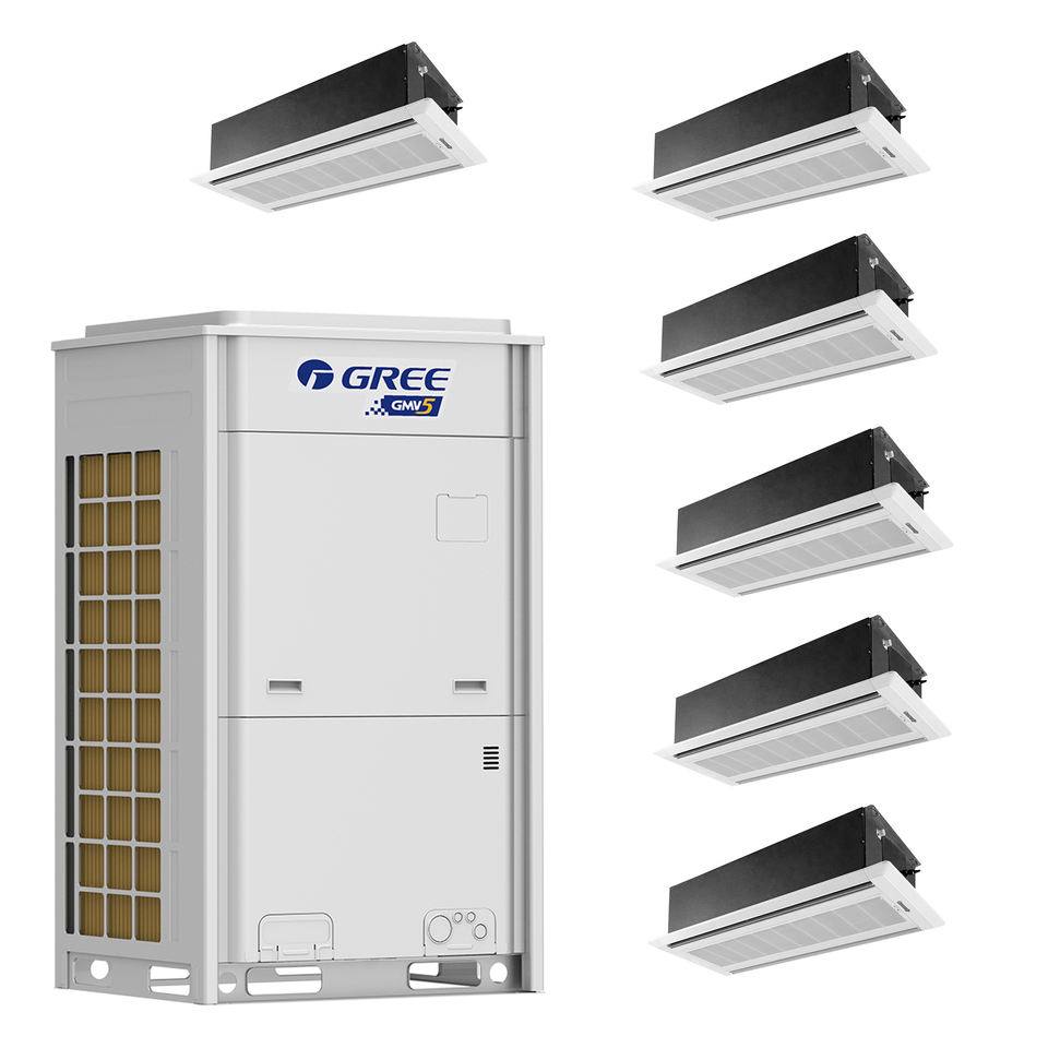 Vertical Vrf Riser Ceiling Mounted Vertical Cassette VRF System for Cooling