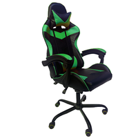 WS8043PL Chaise de jeu avec coussin à ressort ensaché, chaise d'ordinateur ergonomique à dossier haut, chaise de jeu inclinable en cuir Pu 350LBS