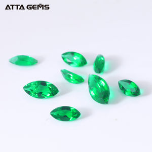 10*5มิลลิเมตร1กะรัต Hydrothermal แซมเบียสร้างมาร์คีสตัดราคาหินมรกต - Product Image 5