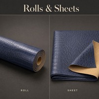 Cuir synthétique PVC gaufré effet écaille 0,9 mm, 54 pouces, avec support brossé, pour sacs fourre-tout et articles de papeterie, 17 couleurs, MOQ 1 yard