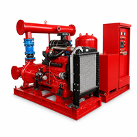 Pompe à incendie 1500 GPM 500 gallons à carter horizontal, entraînée par moteur, pour projets de construction