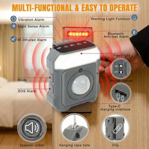 Alarme de sécurité personnelle avec porte-clés, sirène de défense personnelle portable - Product Image 5