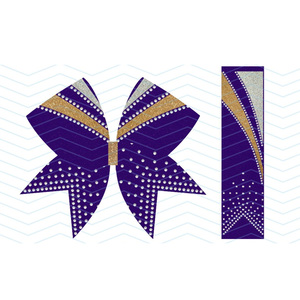 Vente en gros d'usine : Accessoires personnalisés pour nœuds de cheerleading avec strass étincelants et nœuds pour cheveux de cheerleading - Product Image 1