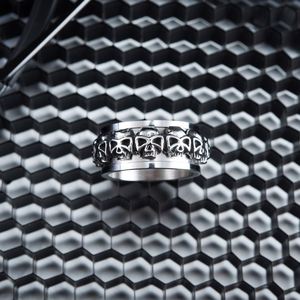 Hiphop Vintage <b>Stress</b> Relief Fidget <b>Ring</b> Rune Amulet Letters Men's Gold Stainless Steel Spinning Rotating Viking Finger Gift - Product Image 3