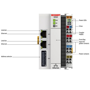 ตัวเชื่อมต่อบัส Beckhoff EK9000 Modbus TCP/UDP สำหรับเทอร์มินัลอีเธอร์เน็ต - Product Image 2