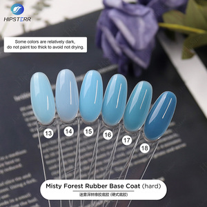 Base Coat Rigide Sans HEMA Prix Usine 15ML Couleur Forêt Brumeuse Base Caoutchouc Gel UV Vernis à Ongles Rigide Avec Logo Personnalisé - Product Image 6