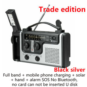 Custom Hand Crank Solar Radio Multi Band AM/FM/SW Portable Radio <b>LED</b> Flashlight Power Bank Outdoor Camping - Product Image 4