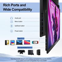 Moniteur portable 18,5 pouces 2K QHD, double port Type C HDMI USB 3.0, pour ordinateur portable, téléphone, tablette, console de jeu