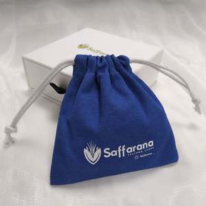 Prix d'usine, sac en coton recyclable avec cordon de serrage, logo personnalisé, pour l'emballage, la promotion, les cadeaux, les bijoux - Product Image 1