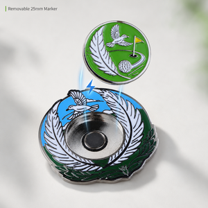 Custom Logo Magnetic <b>Golf</b> Ball Marker with Irregular Shape and Detachable Center Marker for <b>Golf</b> Gifts - Product Image 3