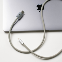 Câble de données USB A/L en silicone liquide souple, charge rapide 5A, PD29W, personnalisé pour iPhone 13/14 Max Pro avec conducteur en cuivre pur