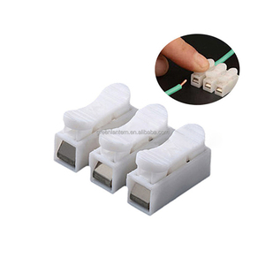 Connecteurs de câblage à ressort électriques CH3 à 3 broches, rapide, fil à fil, blanc, 10A 220V, verrouillage facile et rapide - Product Image 2