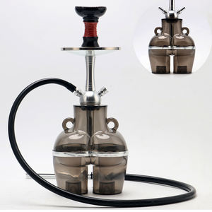 Nuevo personalizado iluminado LED Nargila Hooka agua Huka Set 2 manguera tubo Sexy culo Hookahs Nargile Sheesha Shisha Hookah - Product Image 5