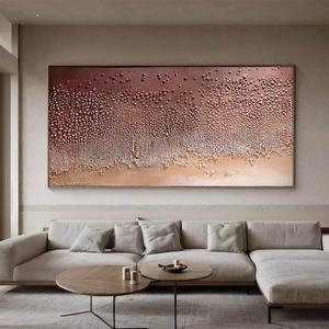 Peinture à l'huile texturée faite à la main sur toile, art mural contemporain pour la décoration intérieure de la maison, art mural encadré, décoration commerciale - Product Image 2