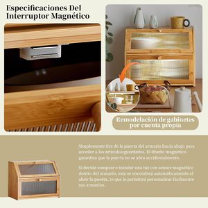 Bamboo Double Layer Bread <b>Box</b> Large Capacity Desktop Storage For <b>Cakes</b> Pastries Kitchen Organizer - Product Image 2
