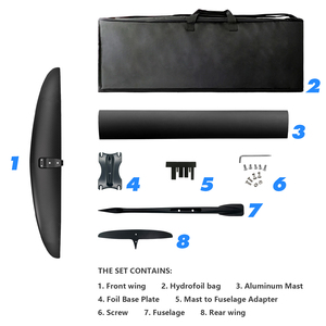 Tabla de Hydrofoil de Carbono de Alto Rendimiento JFS HPS 980, 1283 cm², Ala Delantera para Wingfoil, Sup, Surf, Foiling, Hydrofoil, Kitefoil, JFS HPS 9 - Product Image 5