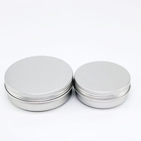 Contenants cosmétiques vides 5g 10g 15g 20g 30g 60g 100ml 200ml, pots en métal aluminium argenté, noir, doré pour cosmétiques et bougies