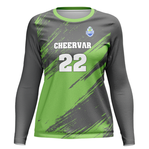 Женский спортивный костюм для волейбола с длинными рукавами и круглым вырезом для тренировок и соревнований - Product Image 5