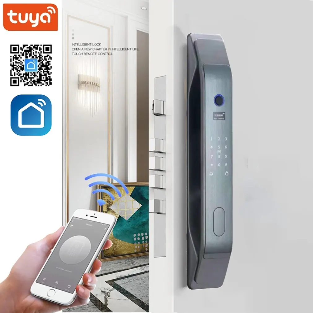 Tuya/TT חכם מנעול WIFI דלת פעמון דלת מנעול smartlock דלת חיישן אינפרא אדום פעמון חכם מצלמת נעילה