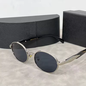 2024 Fashion Luxury Sun Glasses for Men and Women Oval Frame Designer Sun Glasses UV400 Lentes De Sol Sunglass Wholesale - Product Image 2